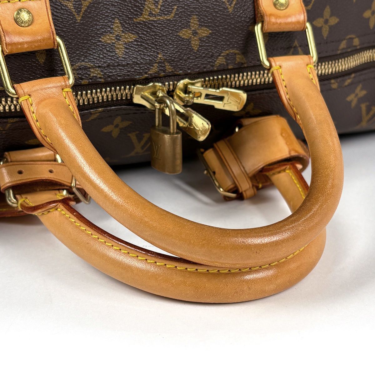 Louis Vuitton Keepall Bandouliere 55 Boston Bag 2-Way Monogram Brown — view 6