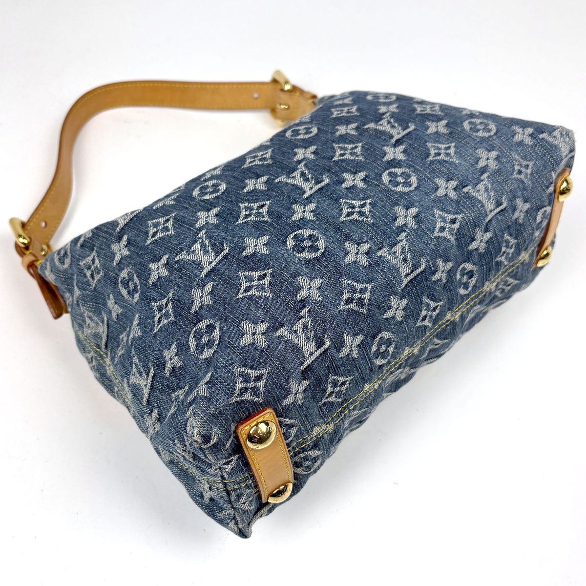 Louis Vuitton Baggy PM Shoulder Bag Monogram Denim Blue — view 2