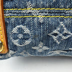 Louis Vuitton Baggy PM Shoulder Bag Monogram Denim Blue — view 3