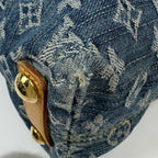 Louis Vuitton Baggy PM Shoulder Bag Monogram Denim Blue — view 4