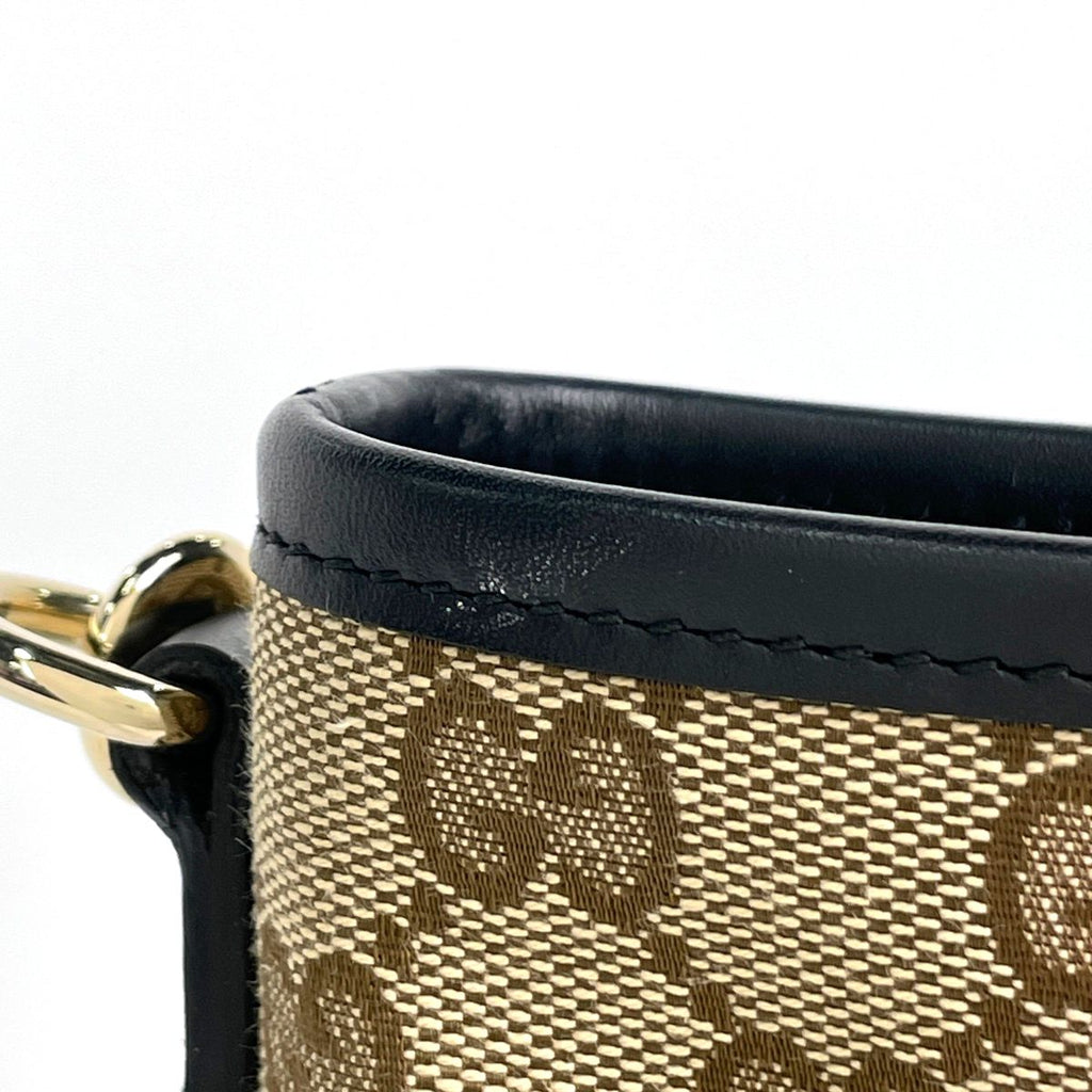 Gucci Shoulder Bag GG Pattern Sherry Line Web Canvas Brown — view 5