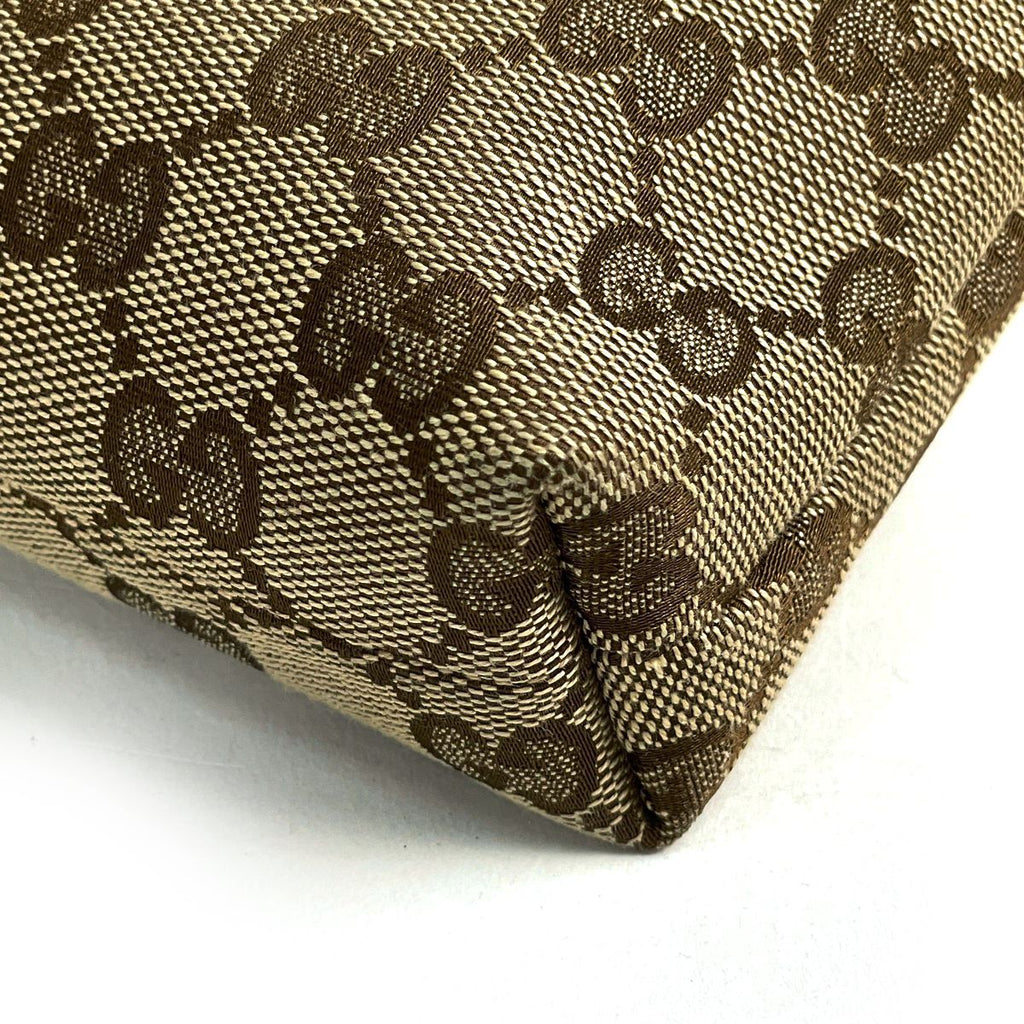 Gucci Shoulder Bag GG Pattern Sherry Line Web Canvas Brown — view 3