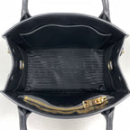 Prada Handbag Monochrome 2-Way Saffiano Leather Nero — view 7