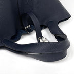 Hermes Picotin Lock MM Mini Bag Taurillon Clemence Bleu Nuit — view 6