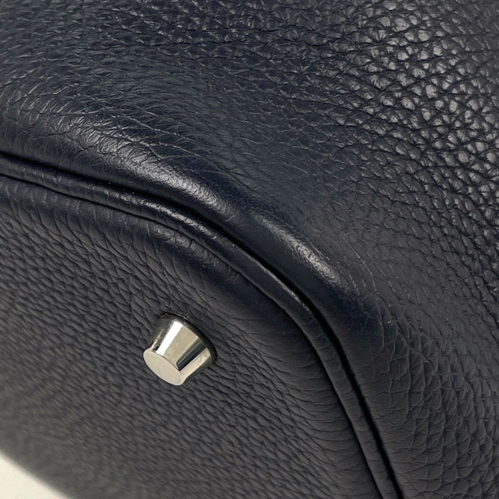 Hermes Picotin Lock MM Mini Bag Taurillon Clemence Bleu Nuit — view 3