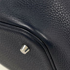 Hermes Picotin Lock MM Mini Bag Taurillon Clemence Bleu Nuit — view 3