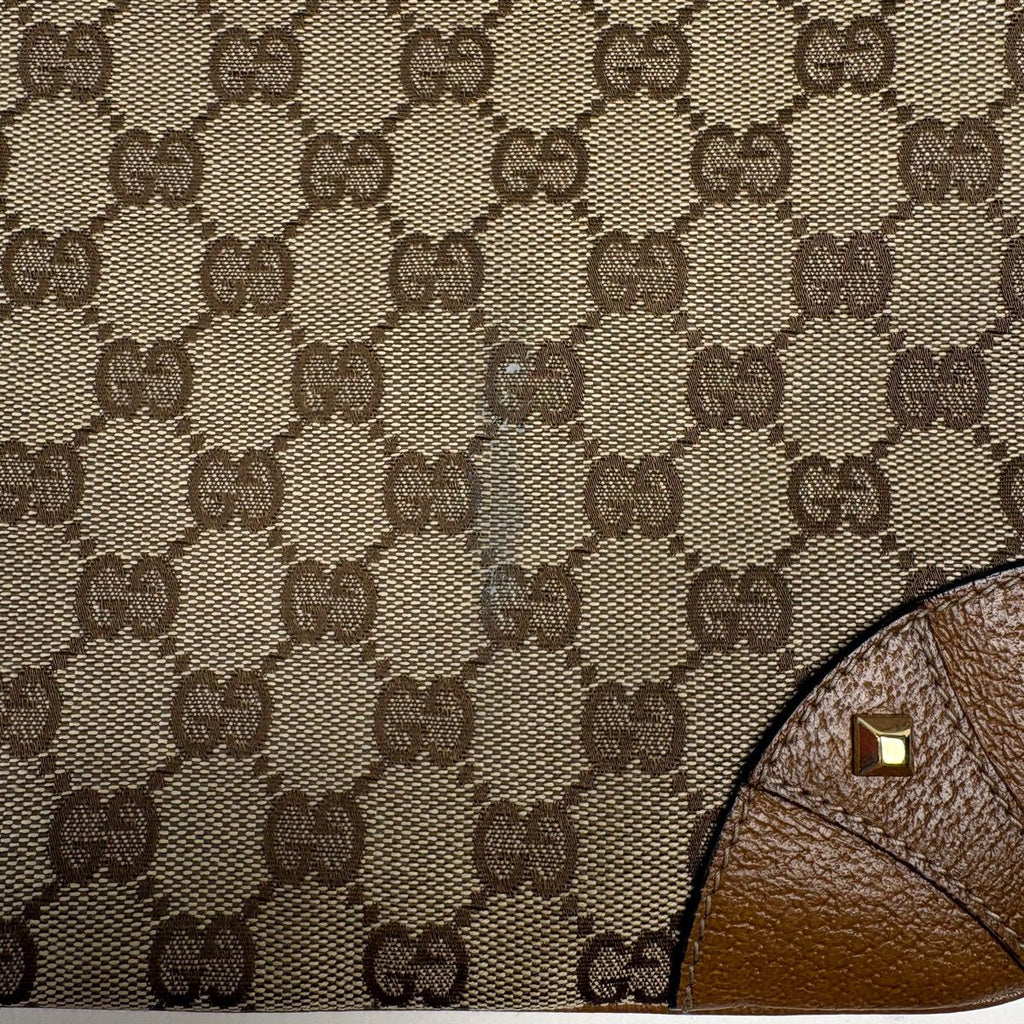 Gucci Shoulder Bag GG Pattern Studs Canvas Beige Brown — view 5