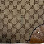 Gucci Shoulder Bag GG Pattern Studs Canvas Beige Brown — view 5