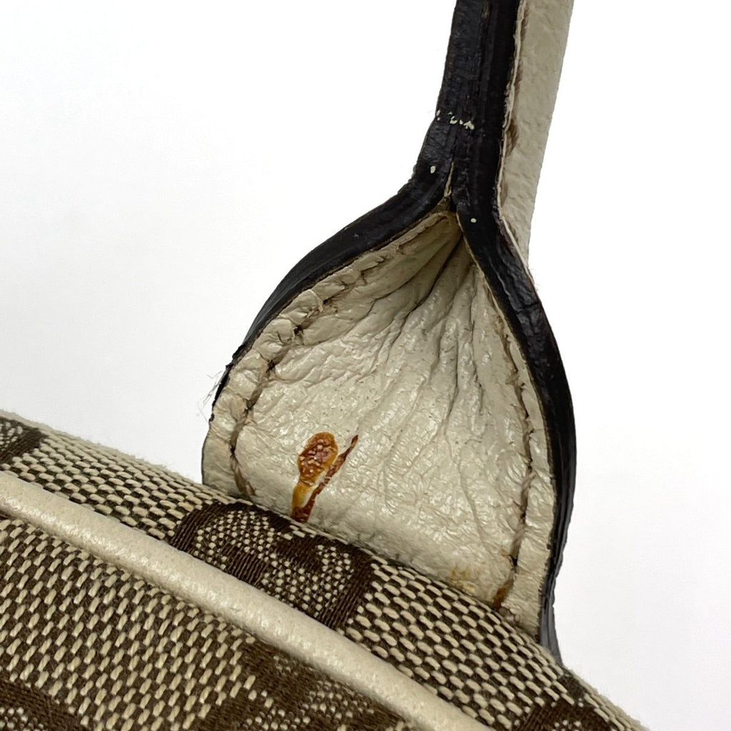 Gucci Shoulder Bag GG Pattern Sherry Line Web Princy Canvas Beige White — view 6