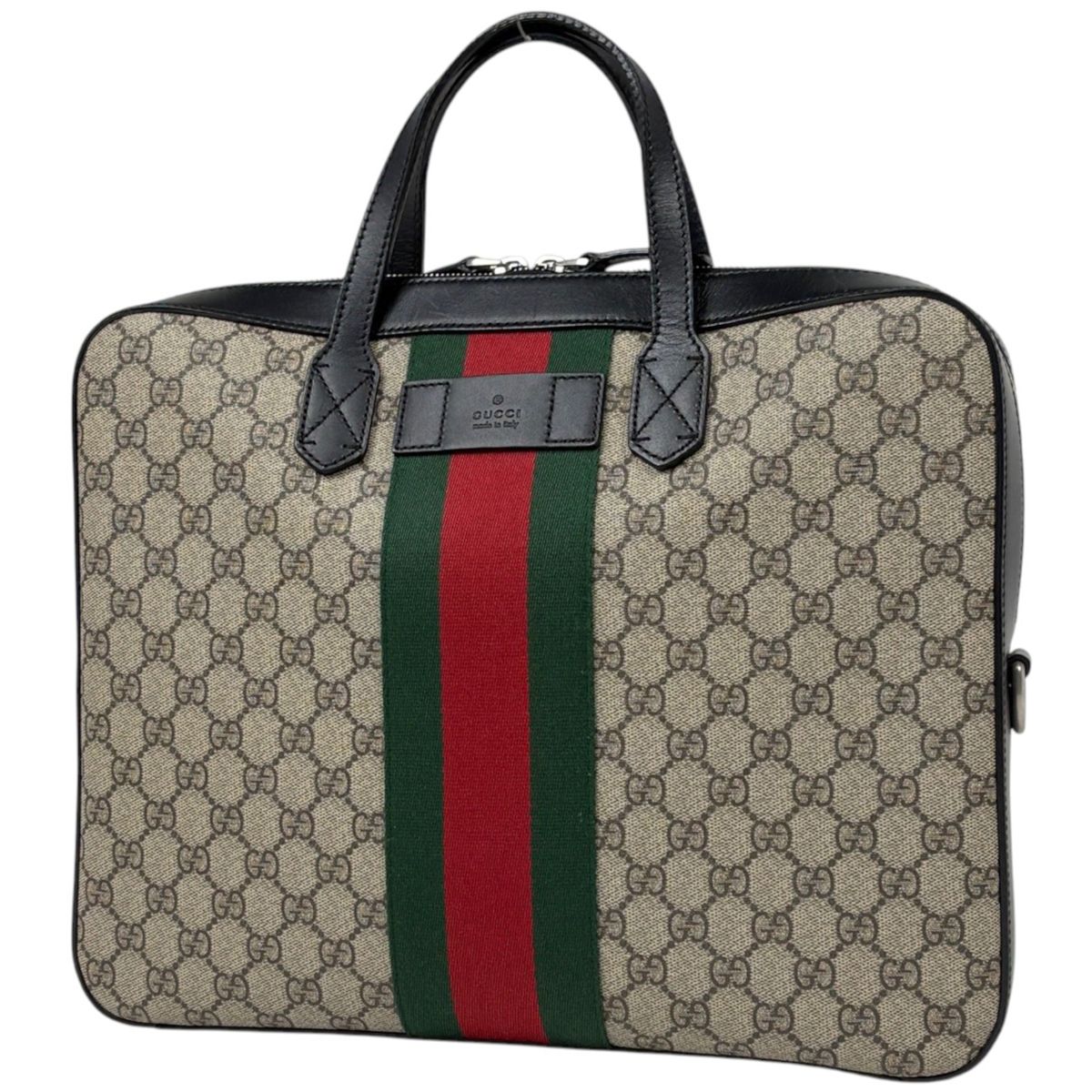 Gucci Business Bag GG Pattern Web Sherry Line Beige