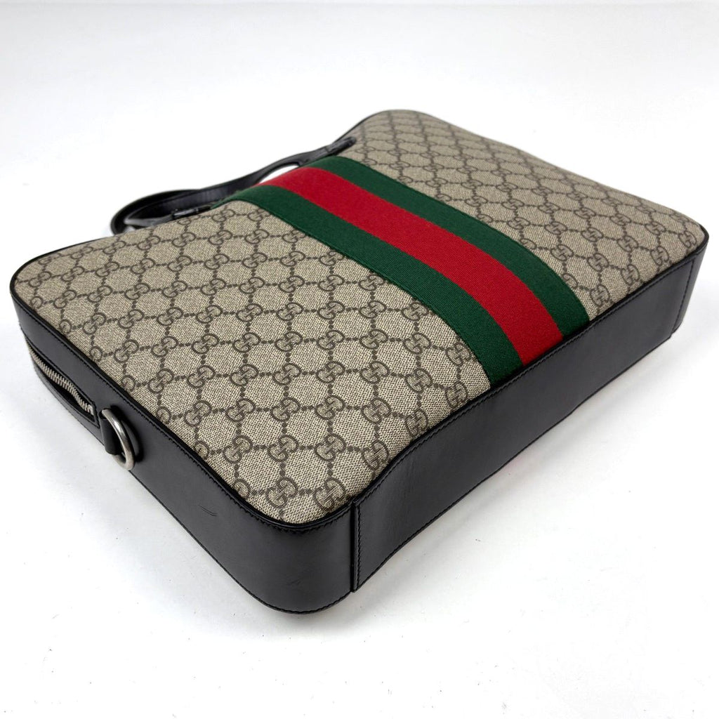Gucci Business Bag GG Pattern Web Sherry Line Beige — view 2