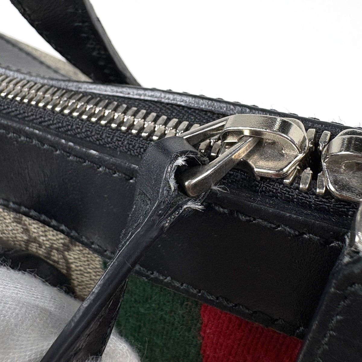 Gucci Business Bag GG Pattern Web Sherry Line Beige — view 4