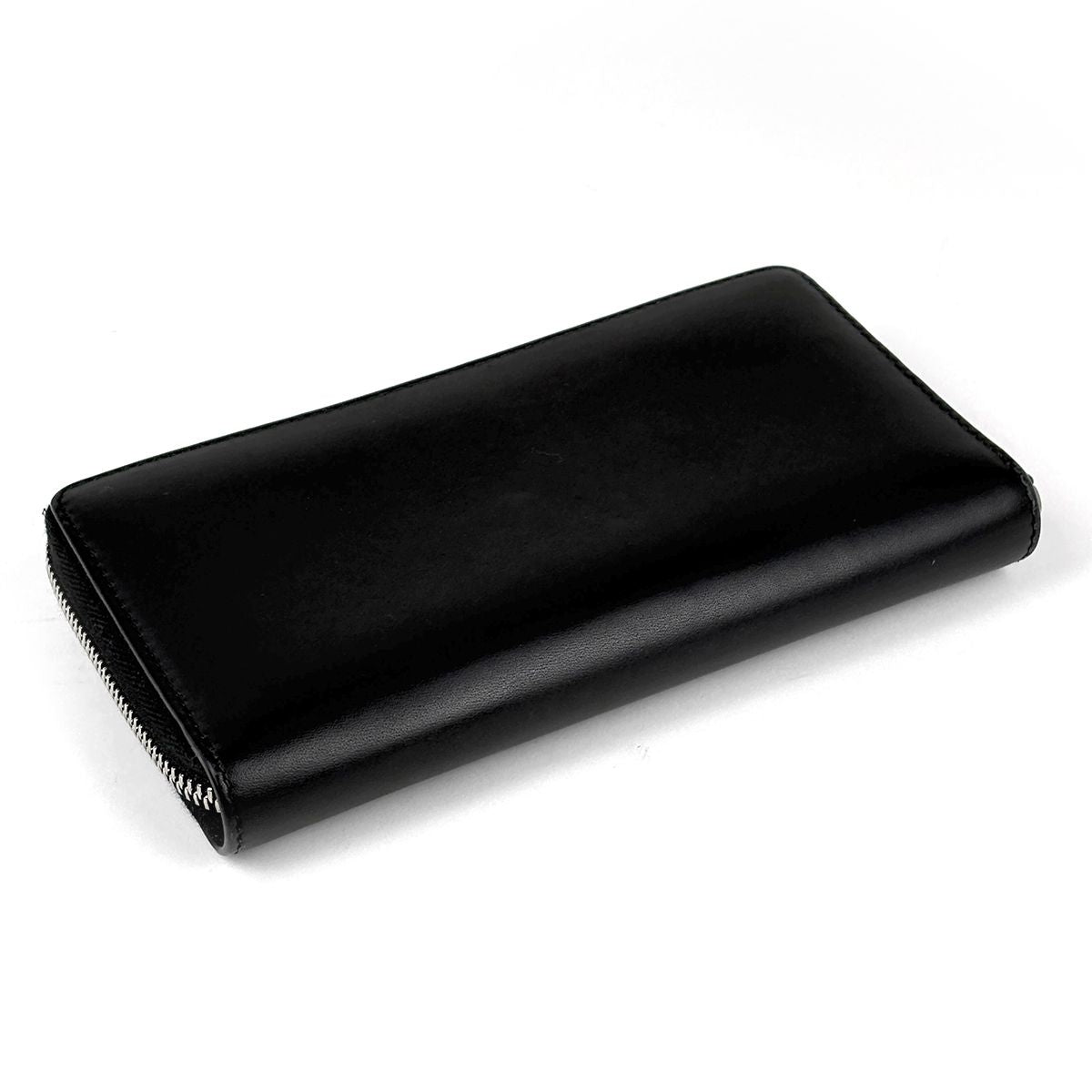 Gucci Wallet Embroidery Round Zip Leather Black — view 2