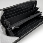 Gucci Wallet Embroidery Round Zip Leather Black — view 6