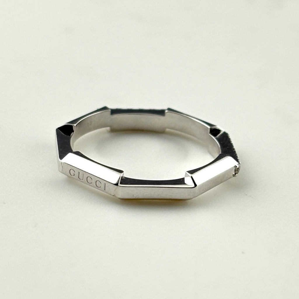 Gucci Link to Love Ring Pave Diamond — view 2