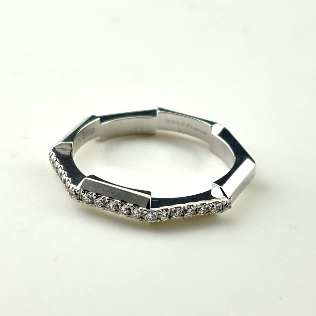 Gucci Link to Love Ring Pave Diamond — view 3