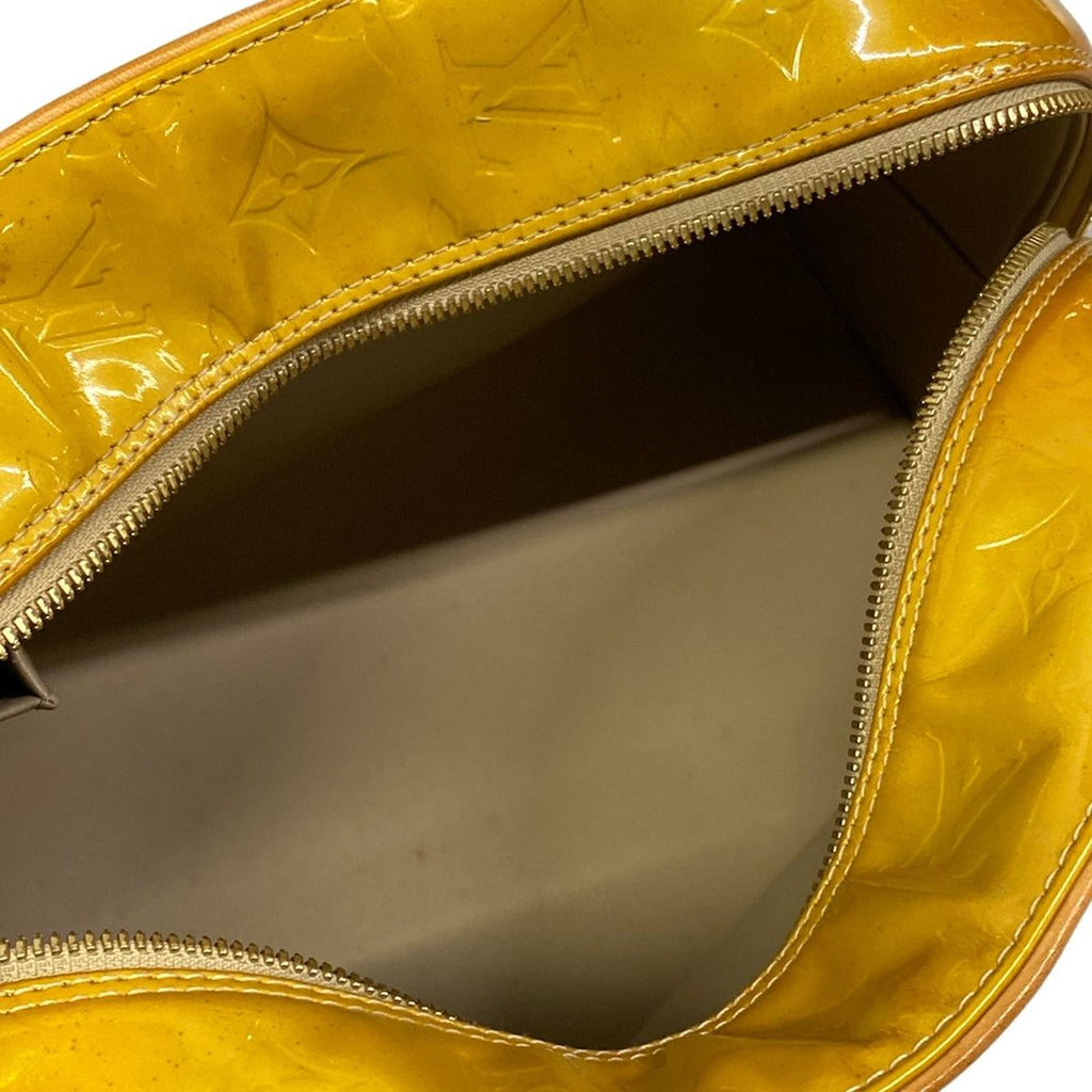 Louis Vuitton Handbag Monogram Vernis Tompkins Square Soft Beige Leather — view 7