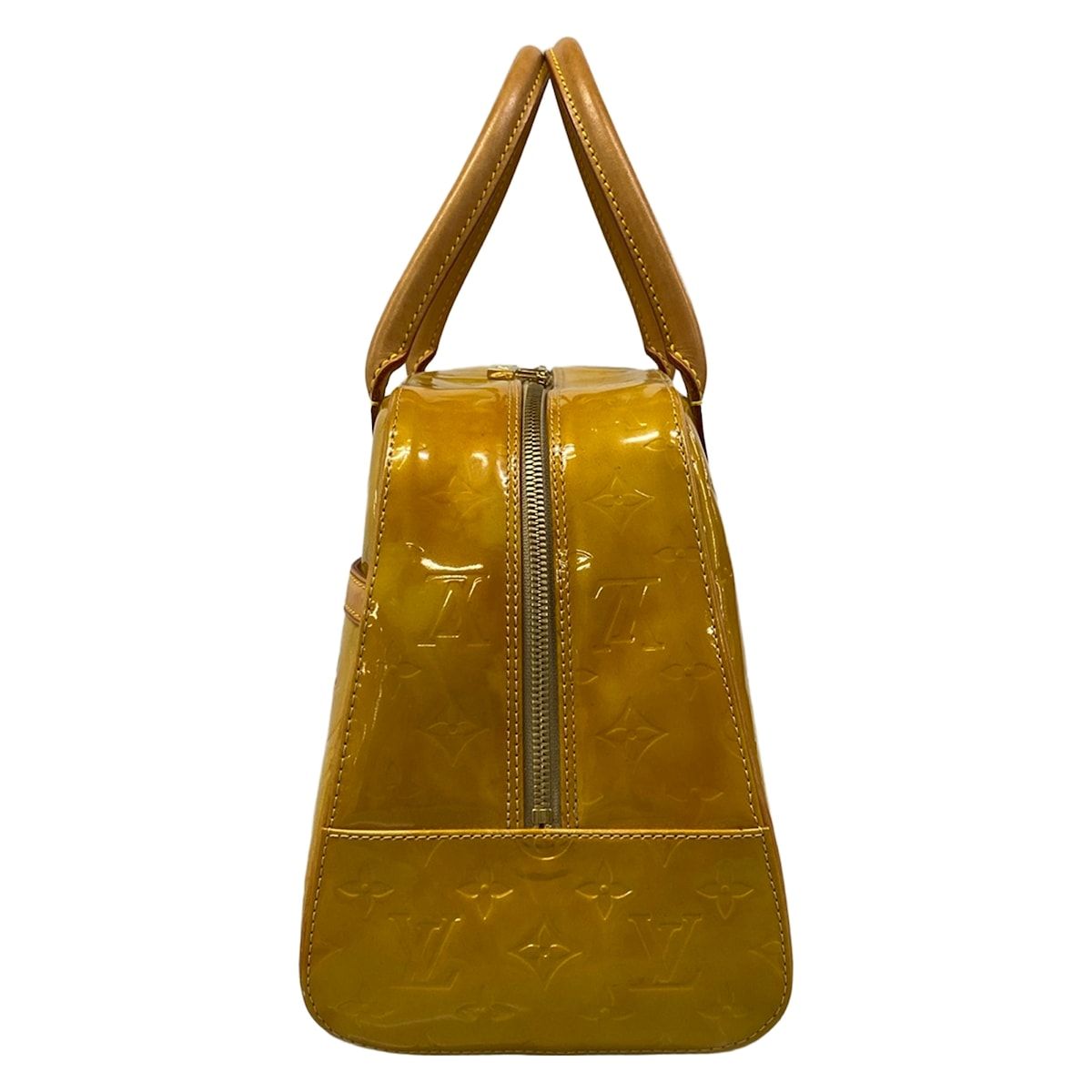 Louis Vuitton Handbag Monogram Vernis Tompkins Square Soft Beige Leather — view 4