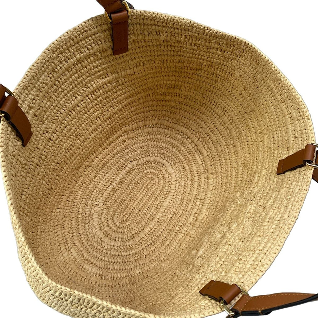 Loewe Tote Eclipse Basket Medium Beige Dark Brown — view 7