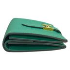 Hermes Bifold Wallet Bearn Mini Vert Jade Gold — view 8
