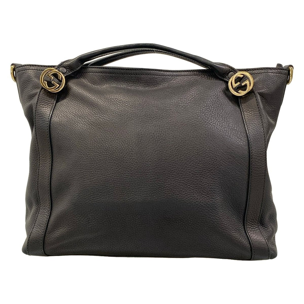 Gucci Handbag Black Leather