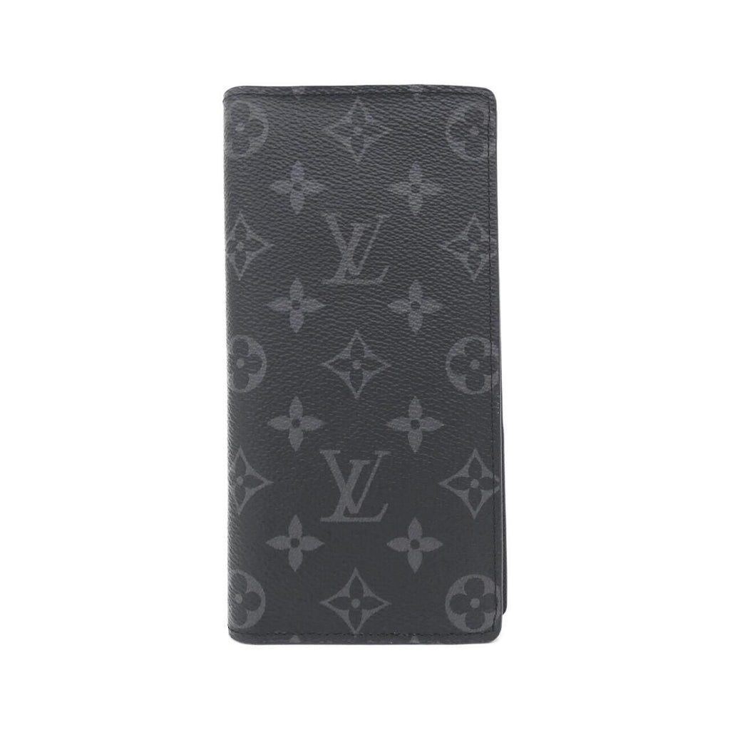 Louis Vuitton Monogram Eclipse Portefeuille Brazza Wallet