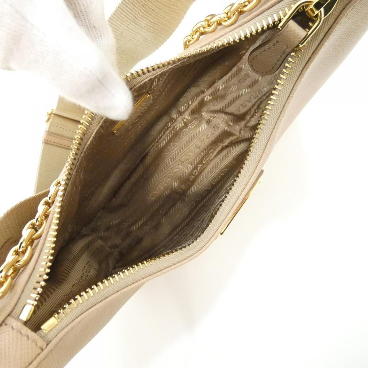 Prada Shoulder Bag Gold — view 6