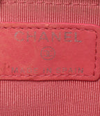 Chanel Coin Purse with Key Ring Silver Quilted Keychain — view 4