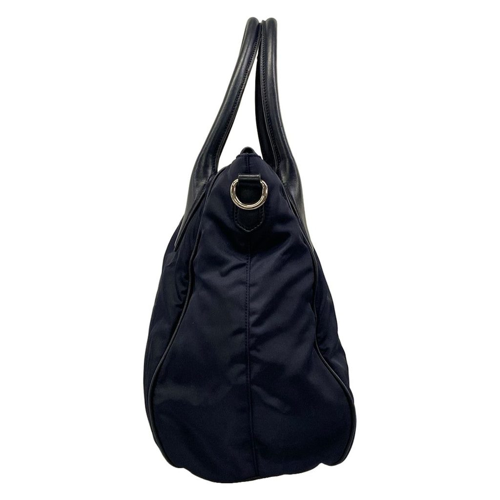 Prada Handbag Navy Dark Leather — view 4