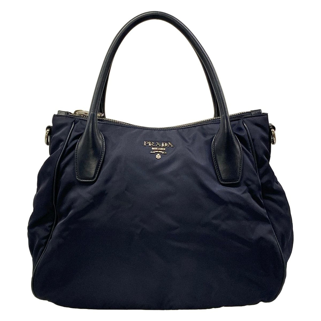 Prada Handbag Navy Dark Leather