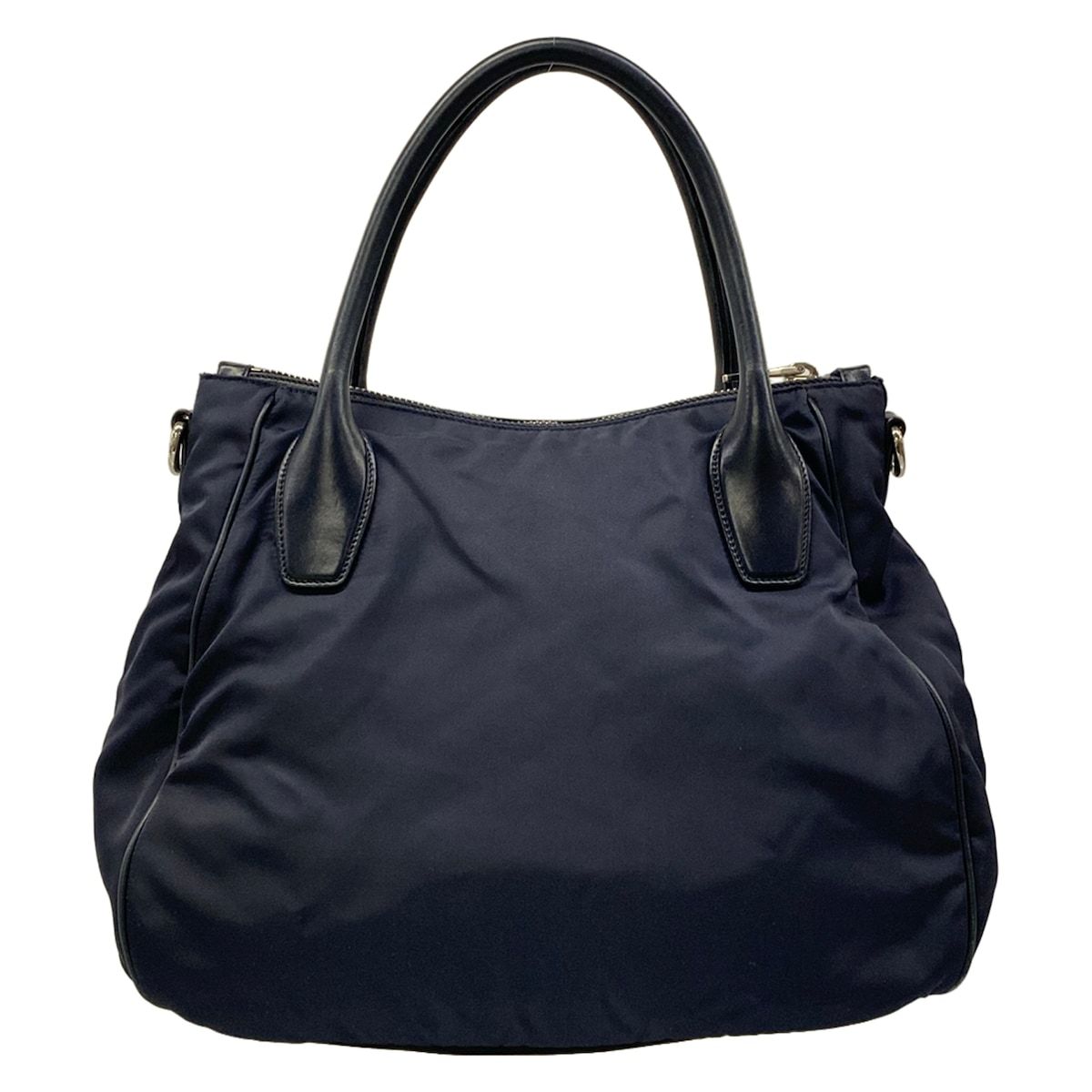 Prada Handbag Navy Dark Leather — view 3