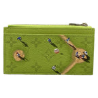 Louis Vuitton Coin Card Holder Baseball Green Stadium — view 2