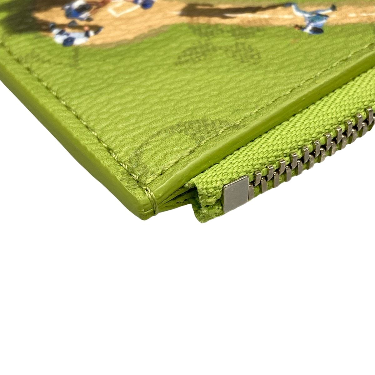 Louis Vuitton Coin Card Holder Baseball Green Stadium — view 6