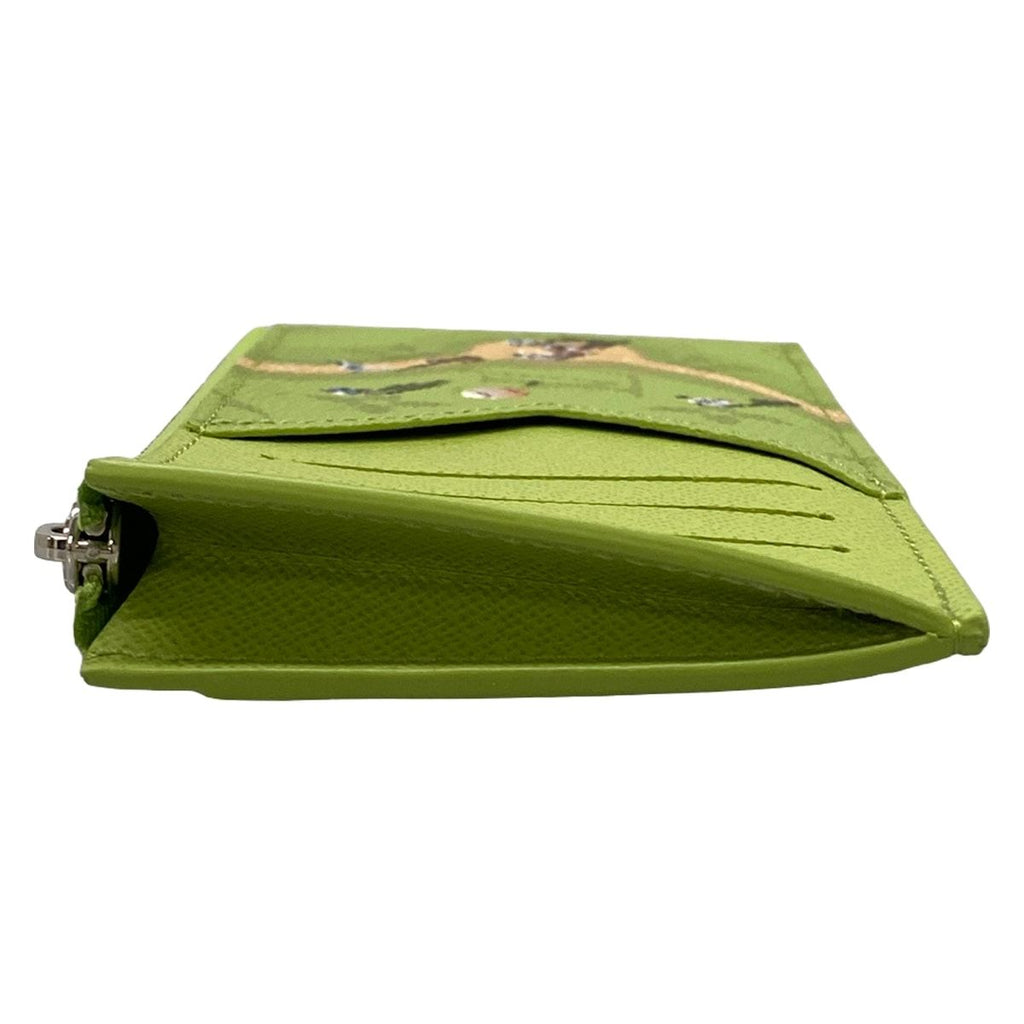 Louis Vuitton Coin Card Holder Baseball Green Stadium — view 8
