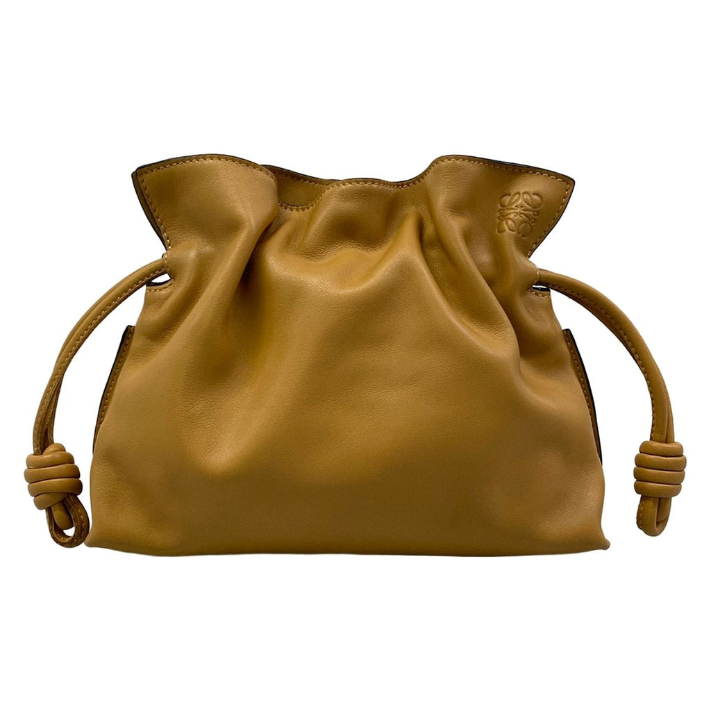 Loewe Clutch Flamenco Mini Light Brown Leather