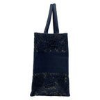 Dior Tote Book Medium Vintage Small Navy Lace Flower Mesh — view 4