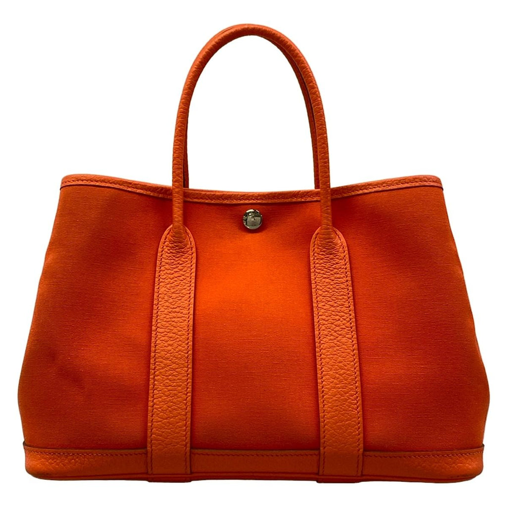 Hermes Handbag Garden Party TPM Orange Leather — view 3