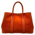 Hermes Handbag Garden Party TPM Orange Leather