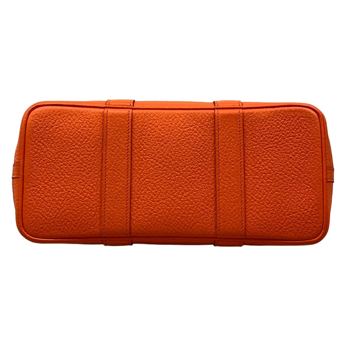 Hermes Handbag Garden Party TPM Orange Leather — view 5