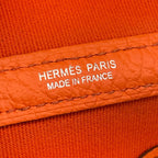 Hermes Handbag Garden Party TPM Orange Leather — view 8