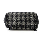 Chanel Backpack CC Logo Chain Tweed Black — view 3