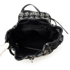 Chanel Backpack CC Logo Chain Tweed Black — view 5