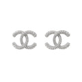 Chanel Earrings CC Logo Rhinestone