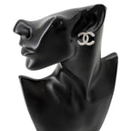 Chanel Earrings CC Logo Rhinestone — view 4