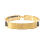 Hermes Bracelet Clic HH Black Gold Bangle — view 3