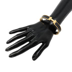 Hermes Bracelet Clic HH Black Gold Bangle — view 4