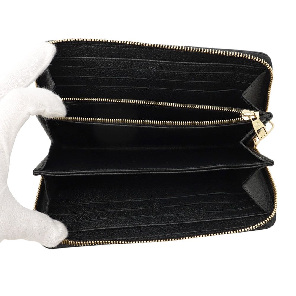 Louis Vuitton Wallet Monogram Empreinte Zippy Black — view 4