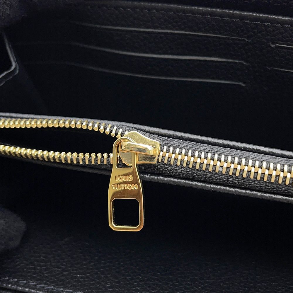 Louis Vuitton Wallet Monogram Empreinte Zippy Black — view 6