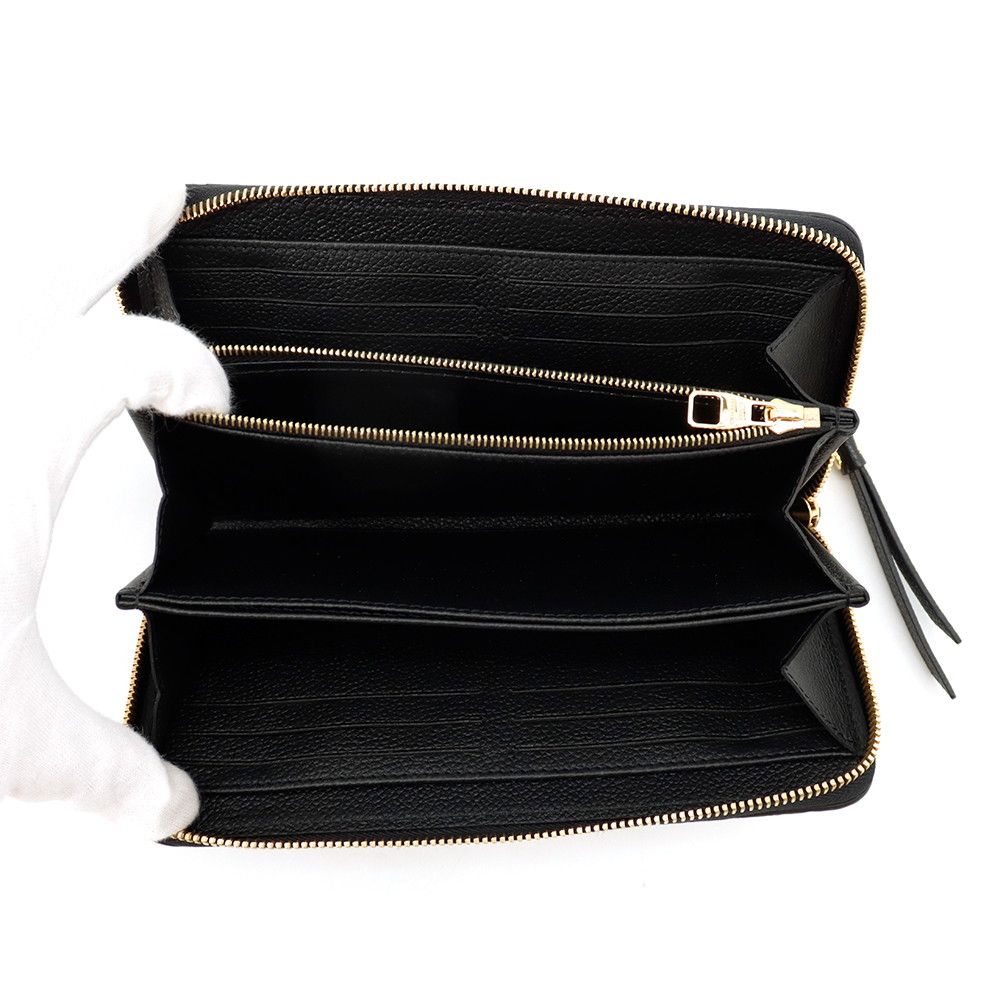 Louis Vuitton Wallet Monogram Empreinte Zippy Black — view 4