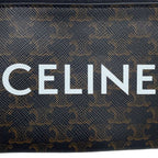 Celine Coin Purse Triomphe Logo with Key Ring Card Case Keychain — view 8